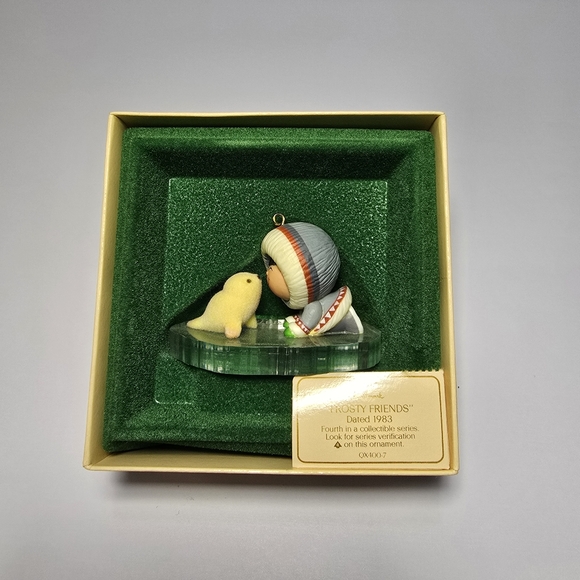 Hallmark Other - Hallmark 1983 Frosty Friends Keepsake Ornament 4th in Series Seal Eskimo QX4007